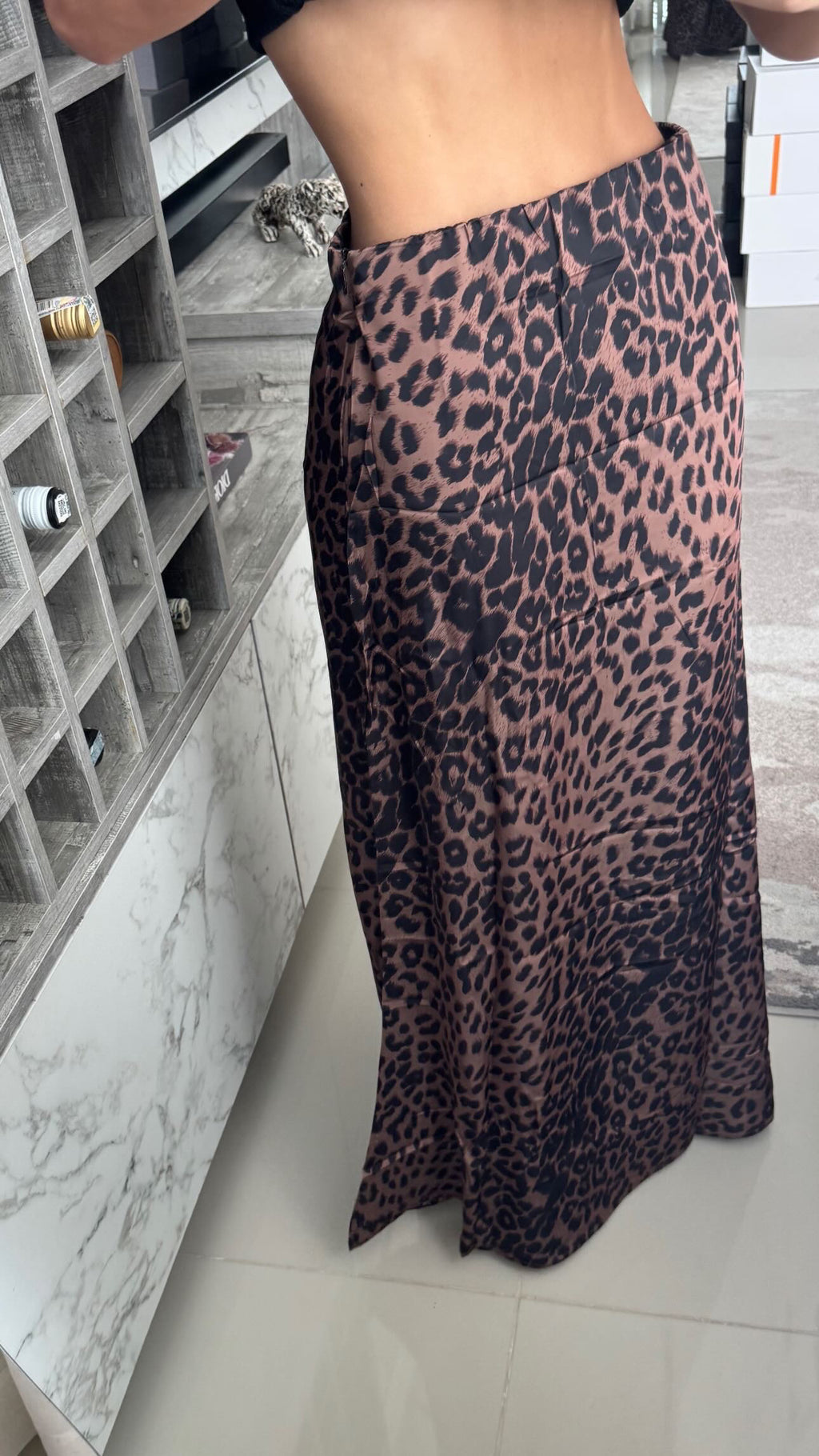 Falda Seda Animal Print