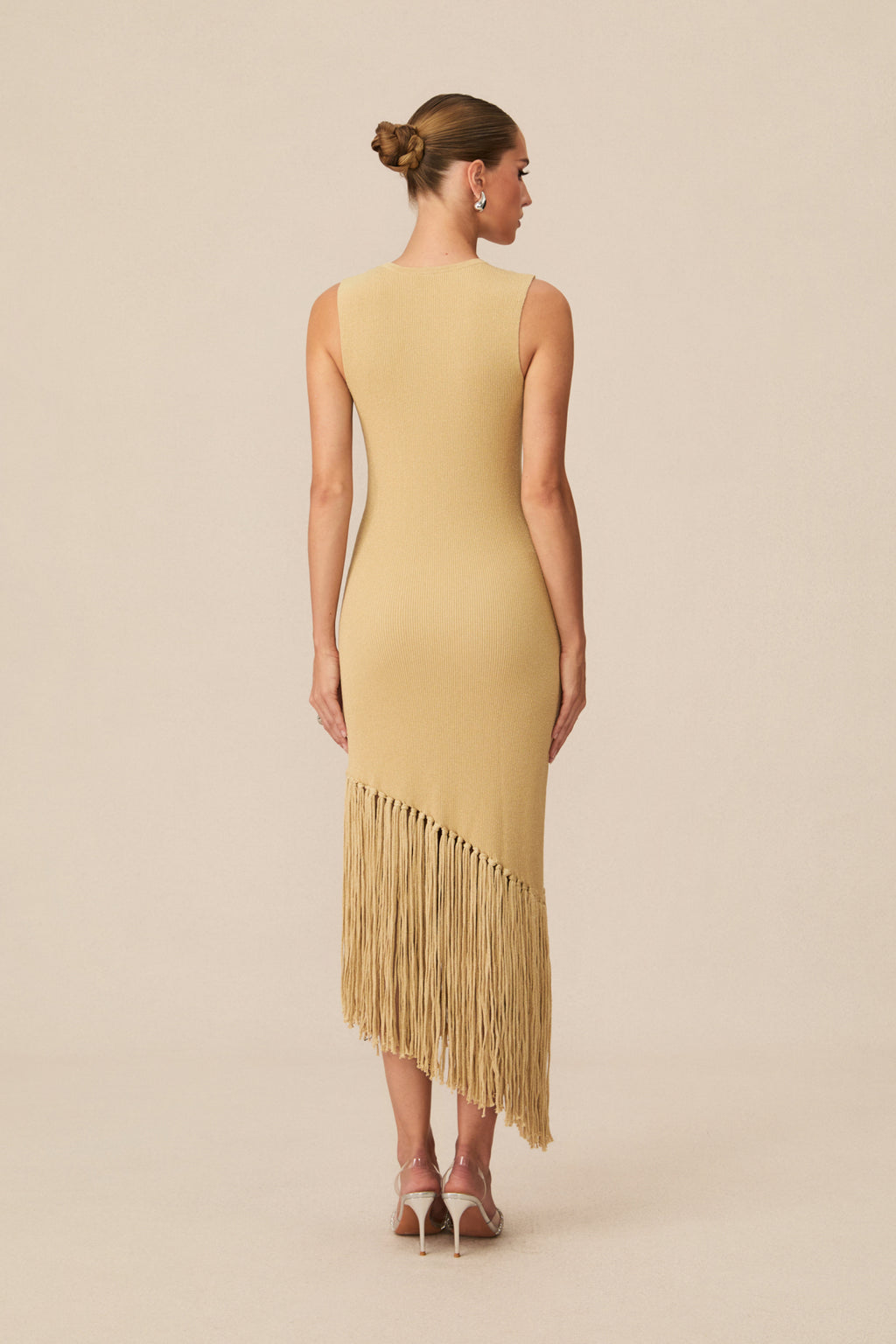 Vestido Doradal Flecos