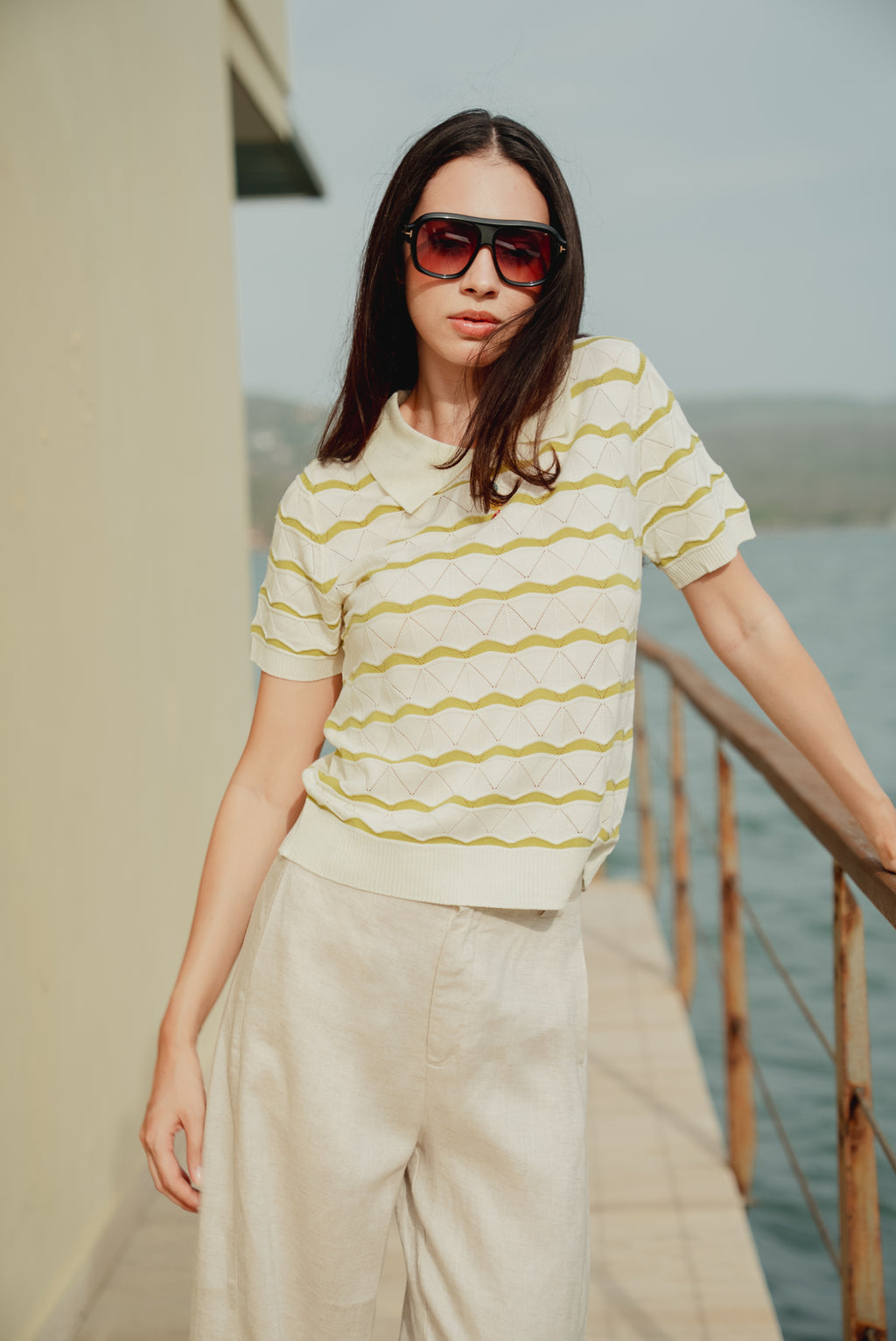 BLUSA POLO ONDAS