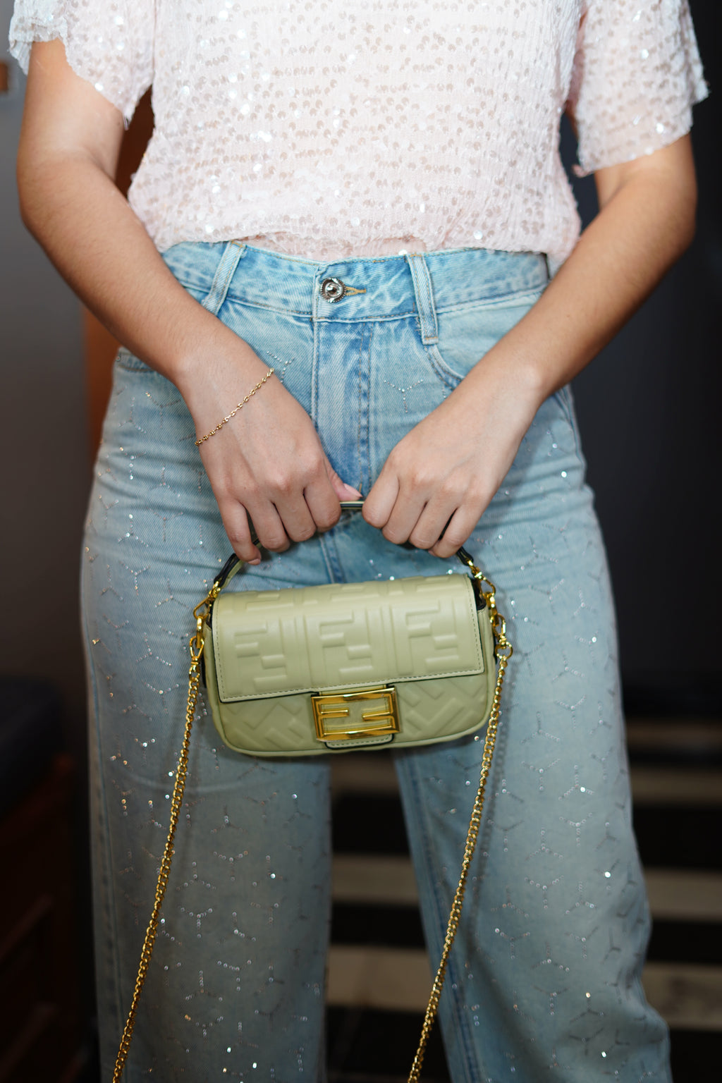 Jeans Brillos Figuras