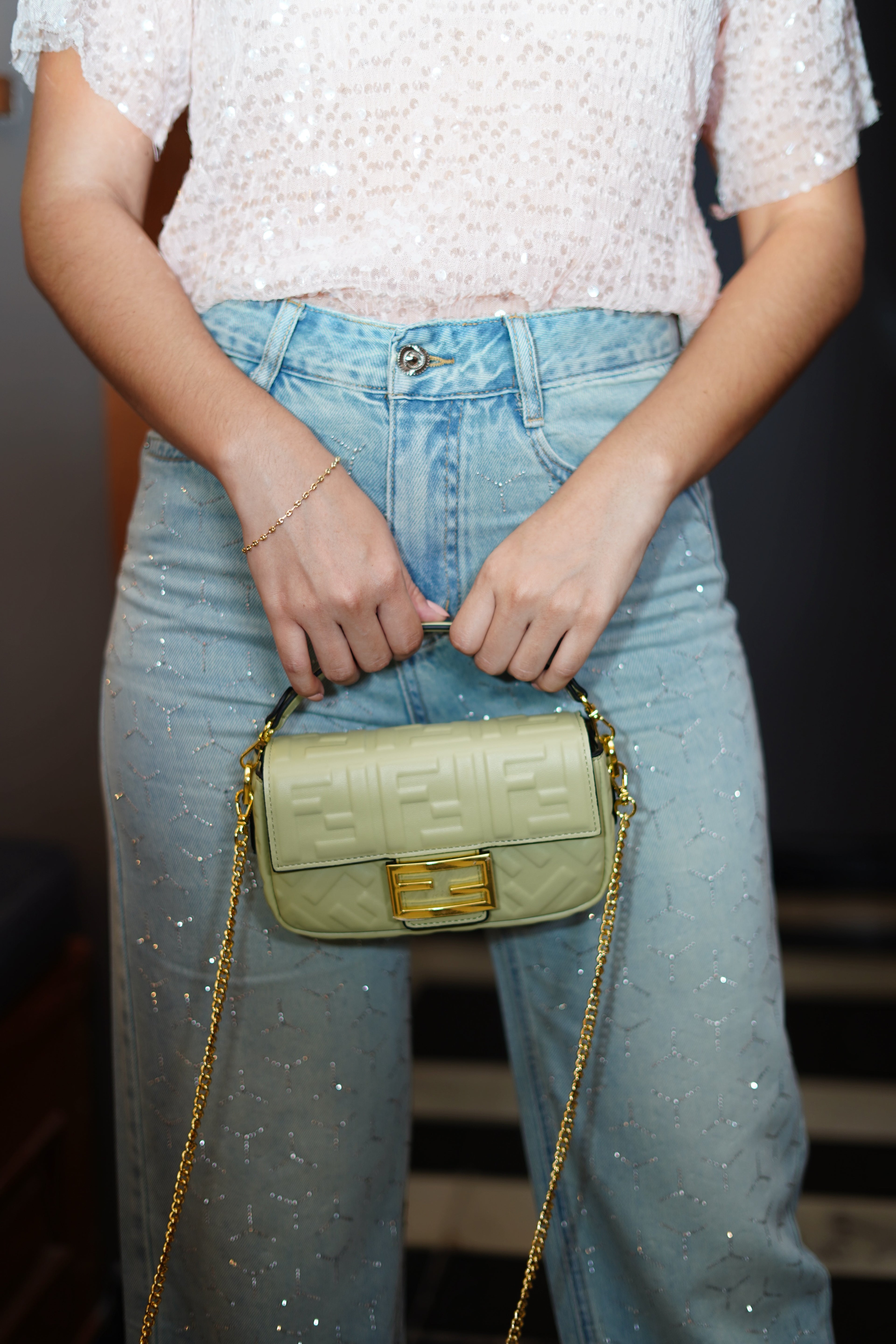 Jeans Brillos Figuras