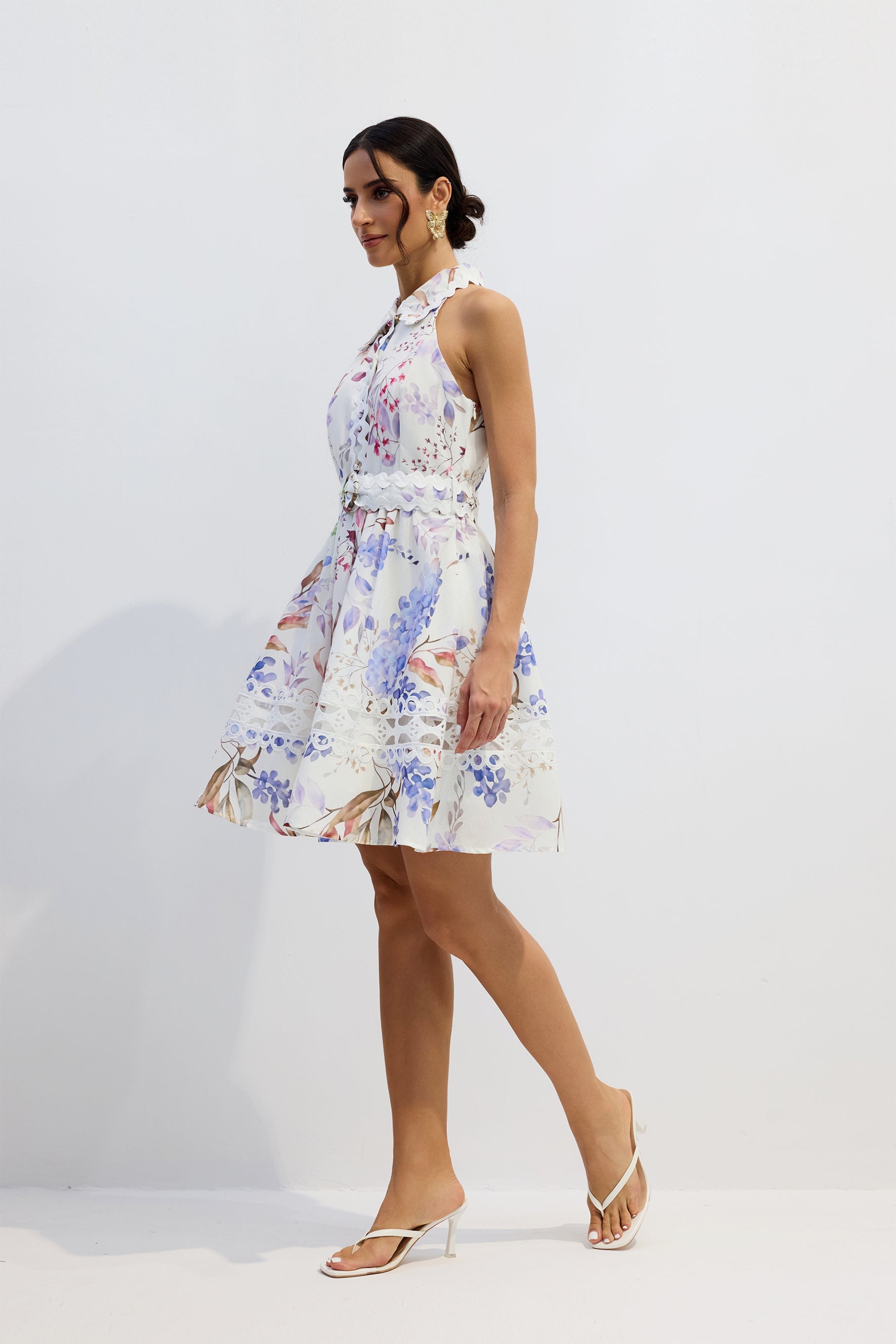 Vestido Ondas Flores