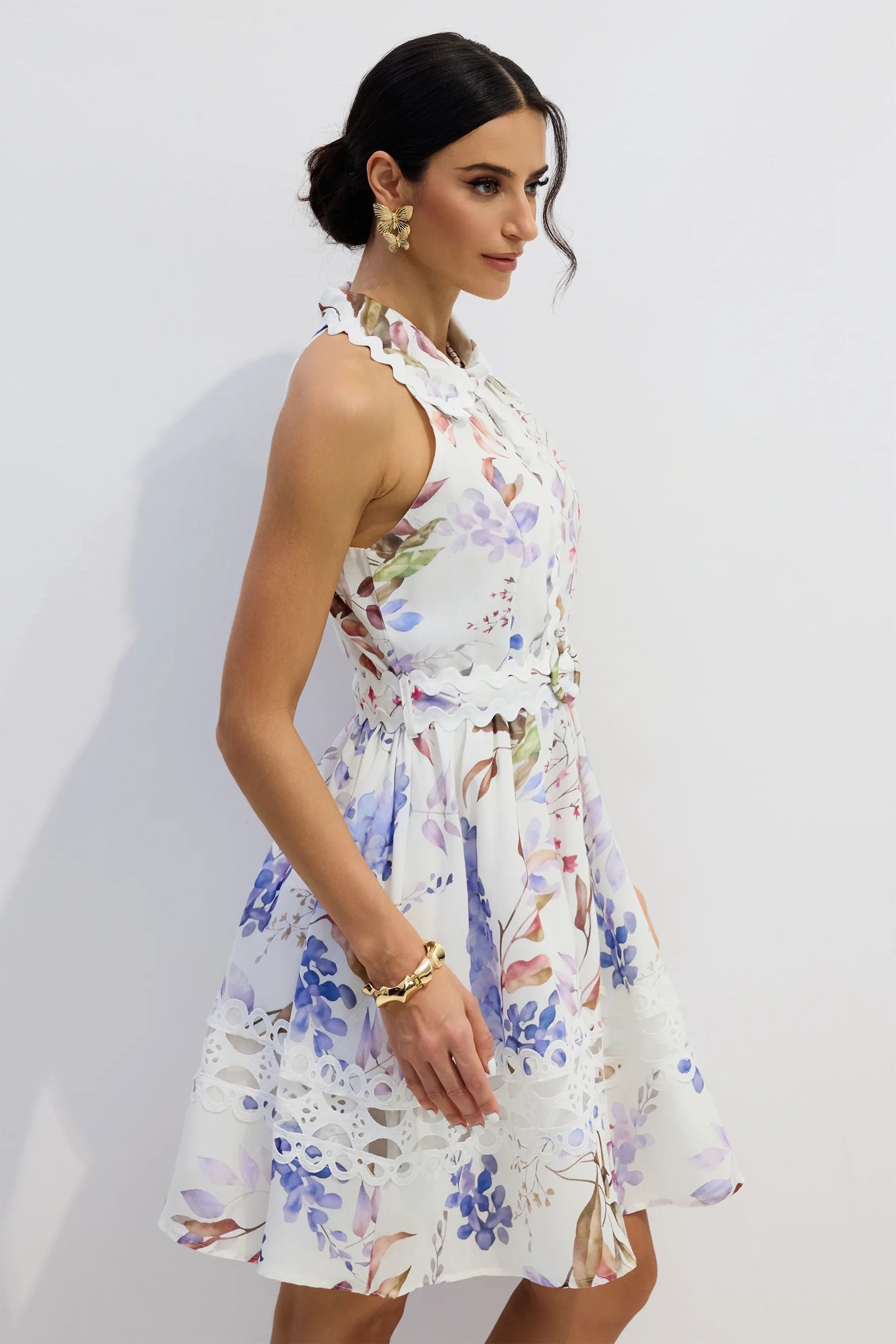 Vestido Ondas Flores