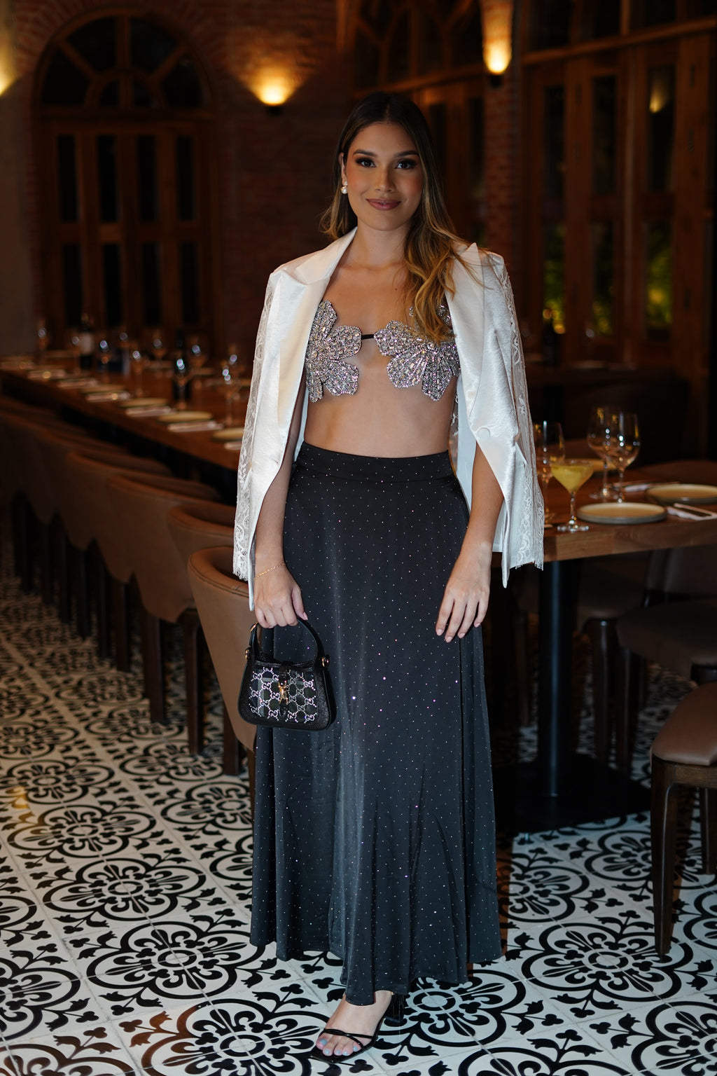 Crop Top Flor Brillante