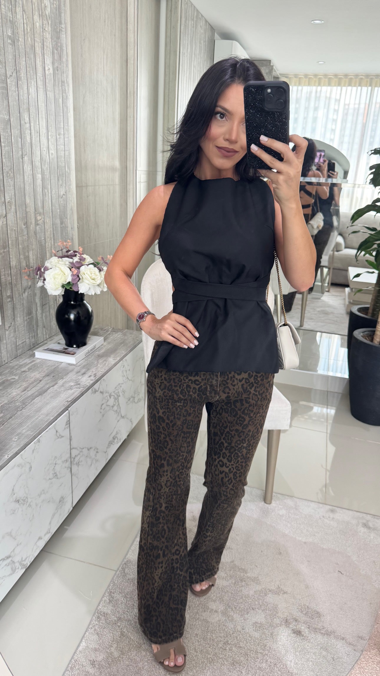 Jeans Animal Print Stretch