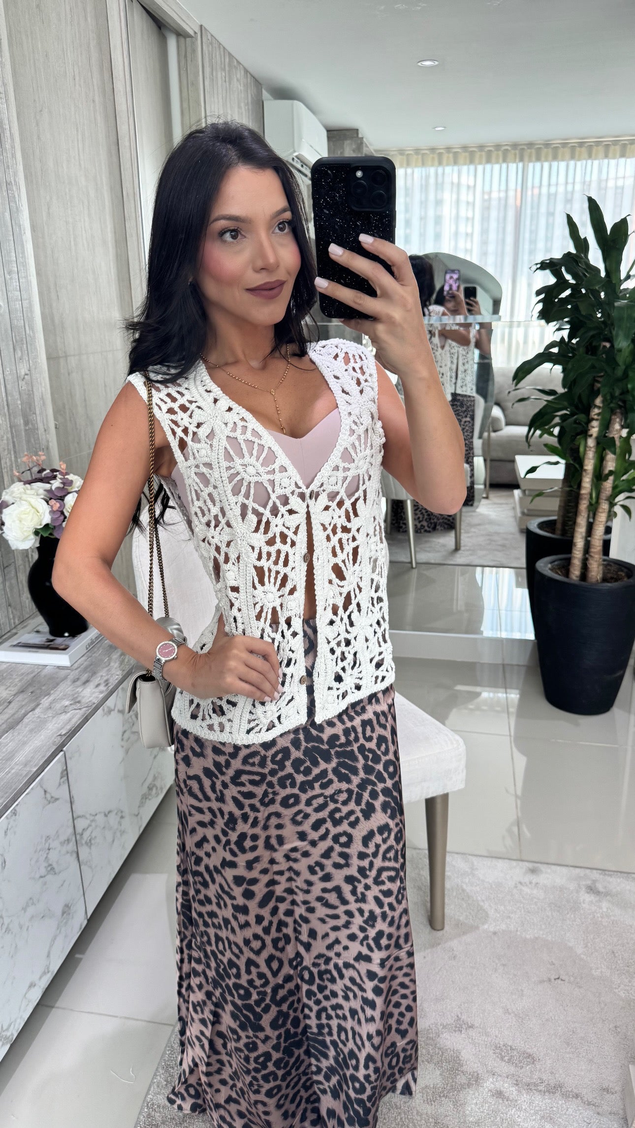 Falda Seda Animal Print