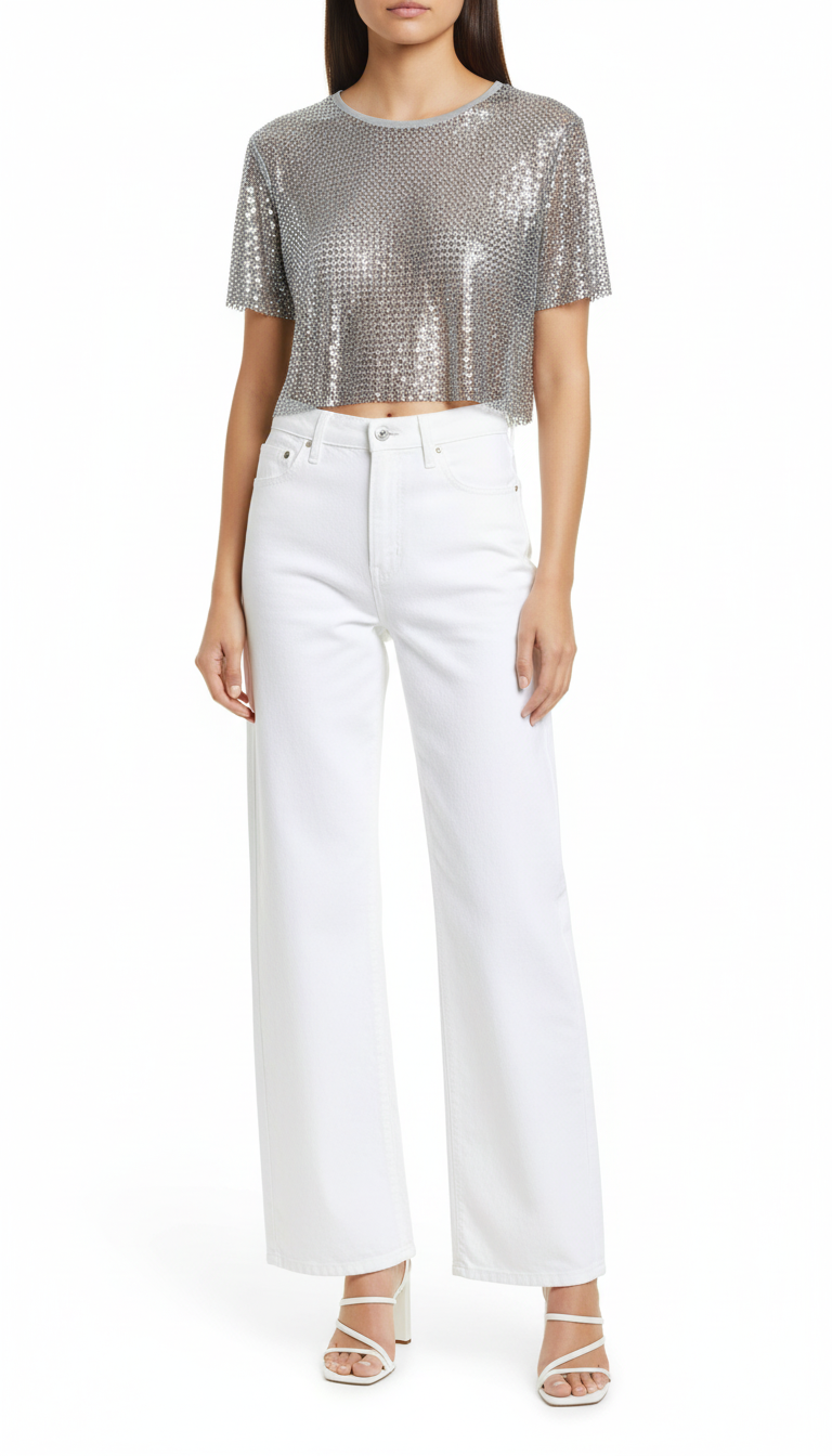 Blusa malla Prada manga