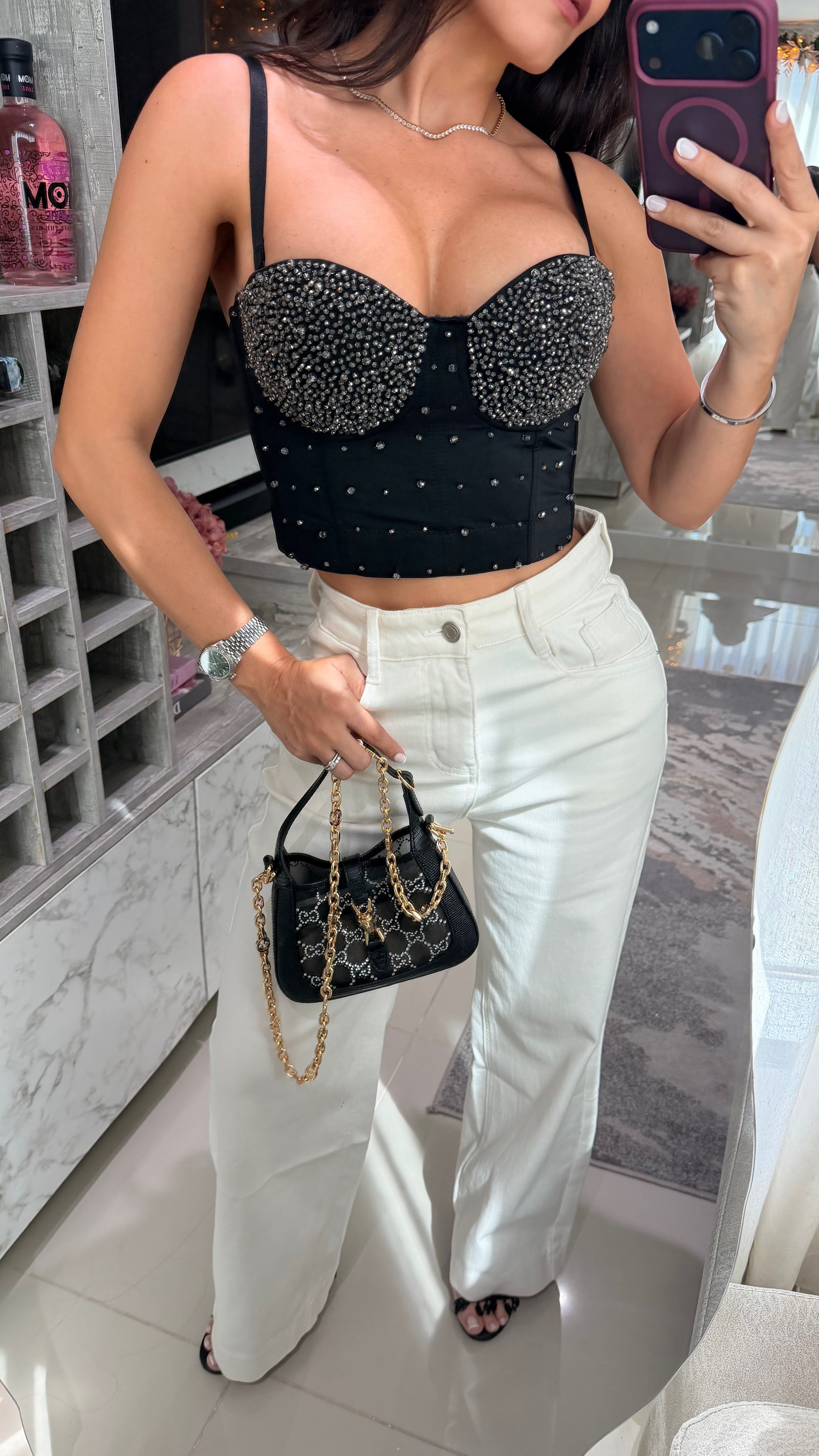 Corset Copas Brillos