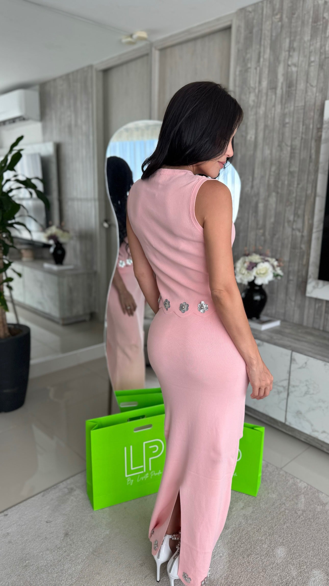 Set Hilo Flor Brillo