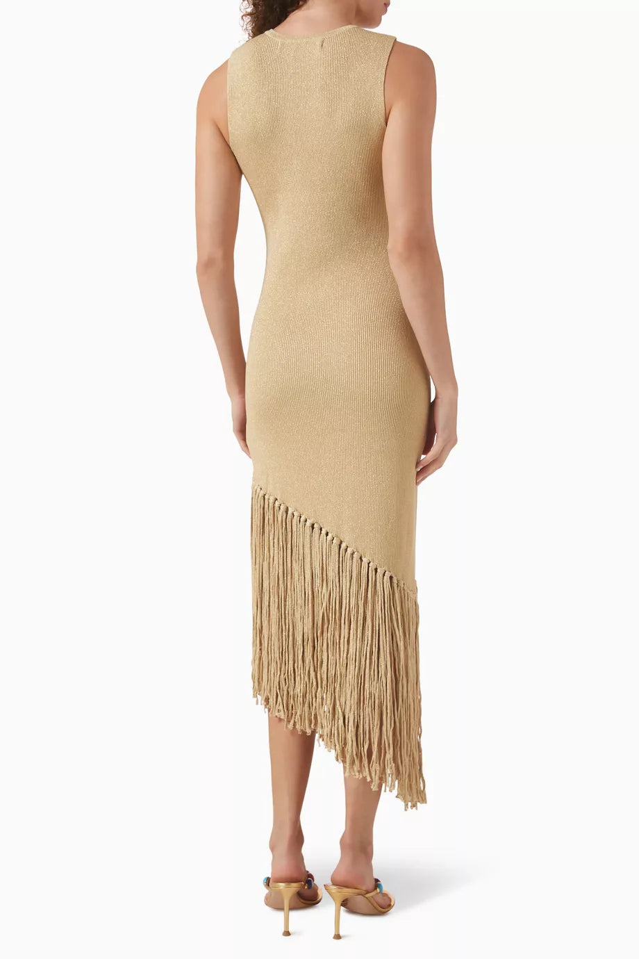 Vestido Doradal Flecos