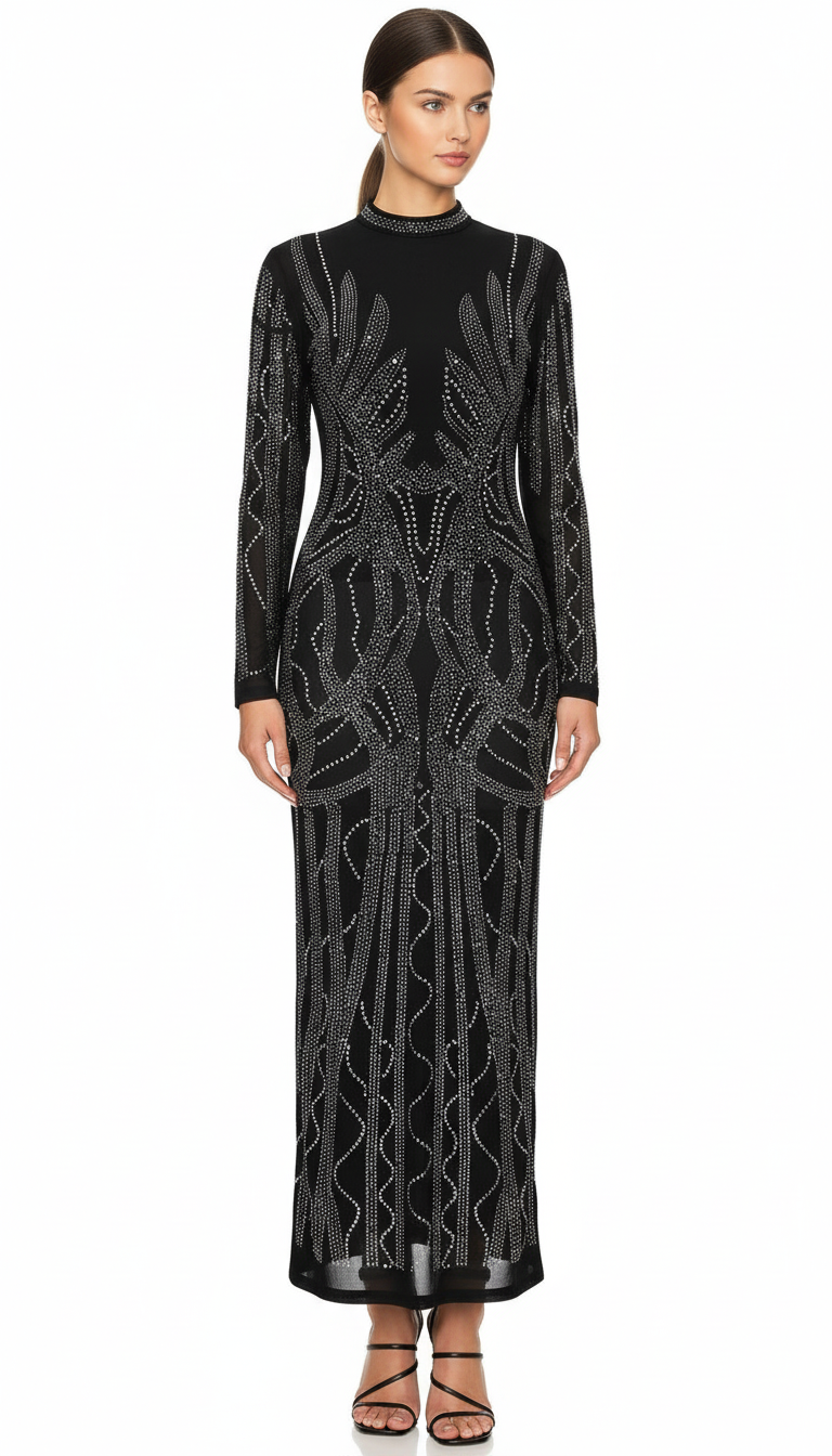 Vestido Elegante Malla