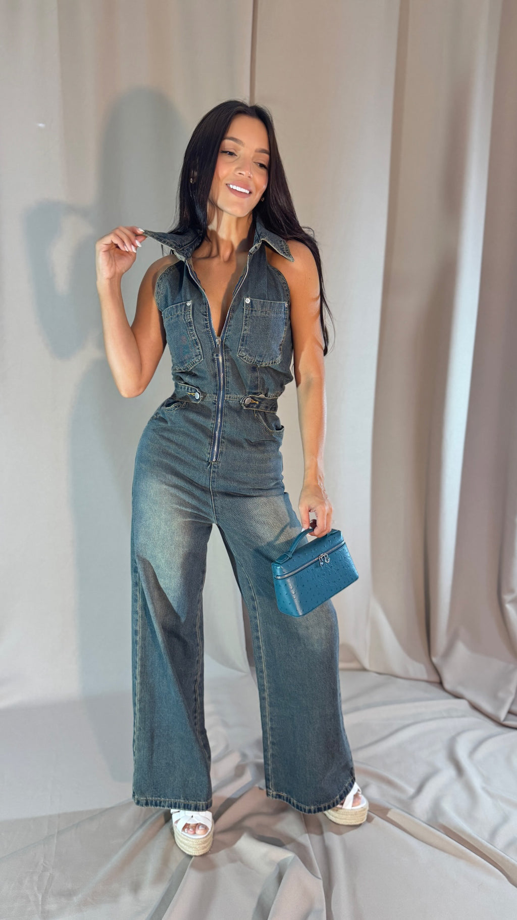 Enterizo Largo Denim