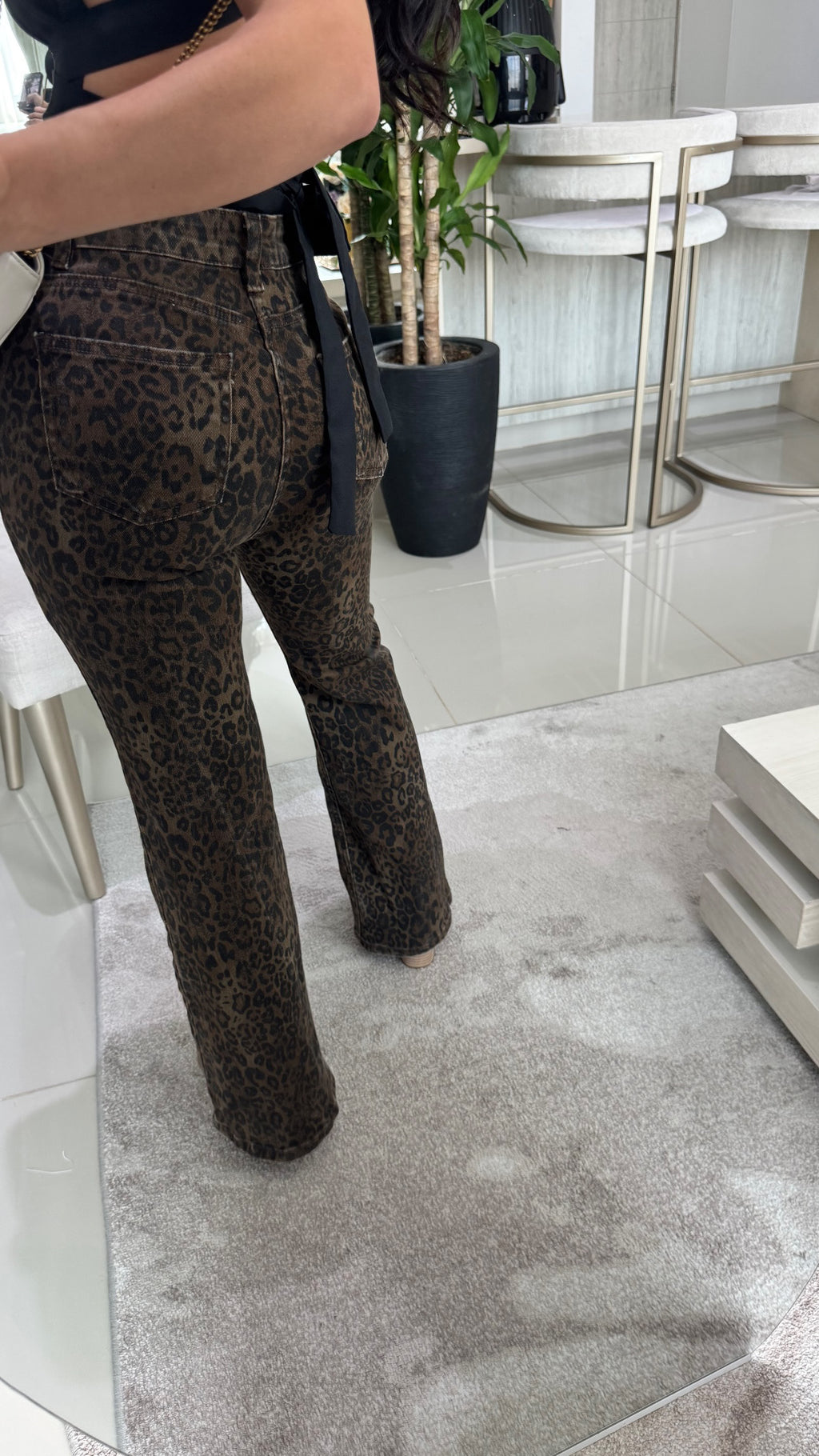 Jeans Animal Print Stretch