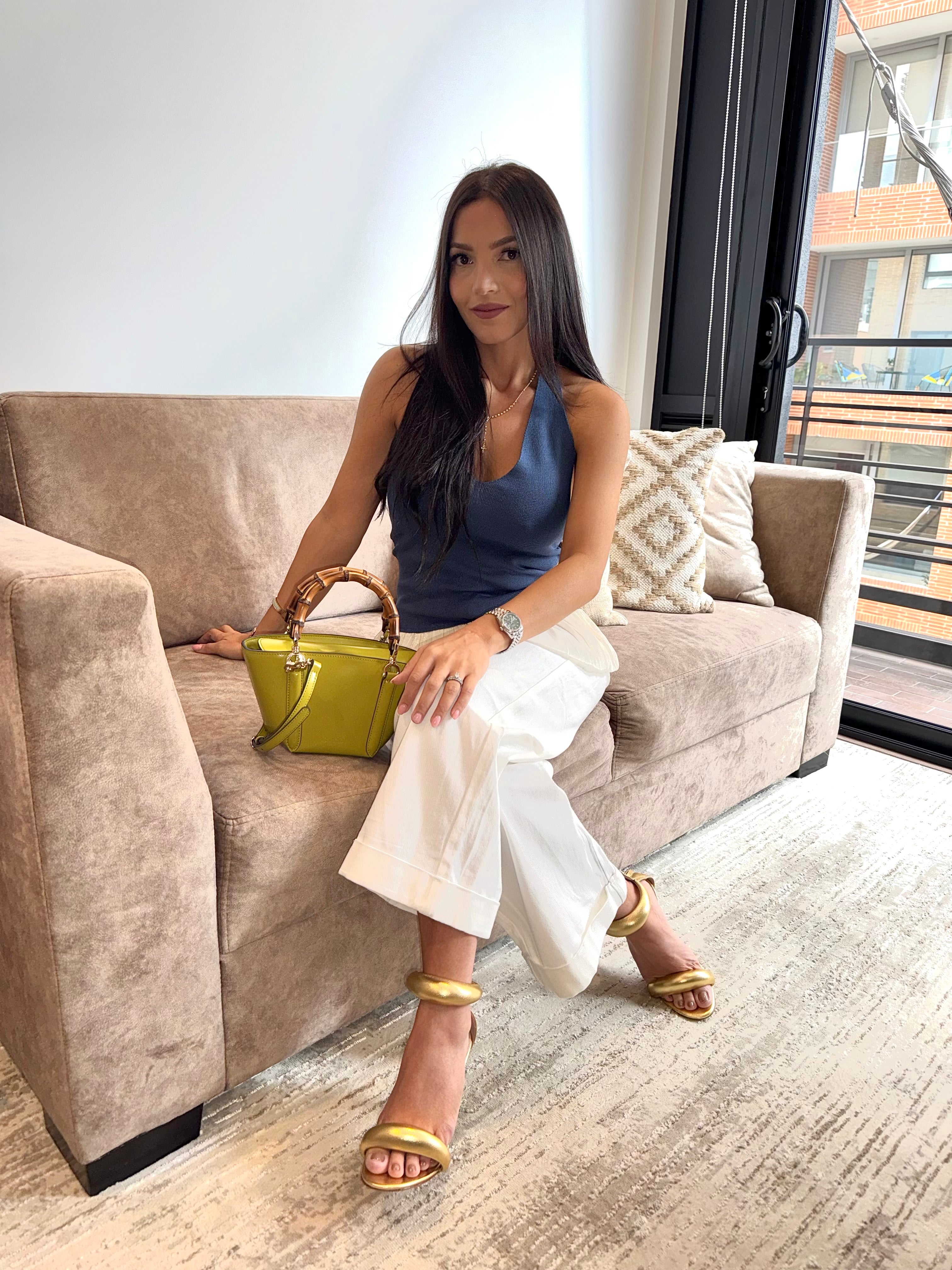 Jeans Blanco Cropped